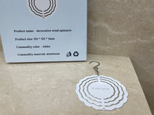 Load image into Gallery viewer, Katinyos double-sided white heat sublimation aluminum wind chimes,personalized heat transfer wind spinners,decorative wind spinners,DIY patio decoration