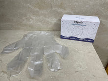 Load image into Gallery viewer, CTgoofy Disposable Plastic Gloves for General Use Disposable Food Prep Gloves - 100 Piece Plastic Food Safe Disposable Gloves, Food Handling, Transparent, One Size Fits Most (100 PCS)