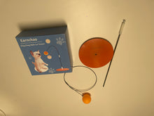 Load image into Gallery viewer, Earnchao ping pong ball teaser cat stick, cat toys teaser cat stick, kitten self high boredom reliever, kitten toys ping pong ball teaser cat stick