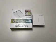 Load image into Gallery viewer, hhuohuona white one open double control light switch, double open double wall household light switch, concealed socket panel