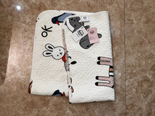 Load image into Gallery viewer, Anich Crib Sheet, Cotton Children's Sheet Baby Crib Mattress Machine Washable, Double Sided Twill Cotton Quilted Sandwich Sheet