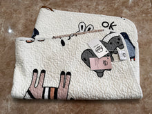 Load image into Gallery viewer, Anich Crib Sheet, Cotton Children's Sheet Baby Crib Mattress Machine Washable, Double Sided Twill Cotton Quilted Sandwich Sheet