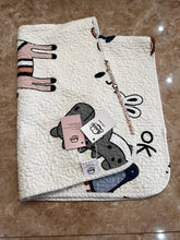 Load image into Gallery viewer, Anich Crib Sheet, Cotton Children's Sheet Baby Crib Mattress Machine Washable, Double Sided Twill Cotton Quilted Sandwich Sheet