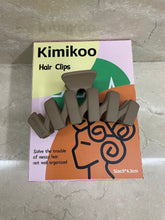 Load image into Gallery viewer, Kimikoo French Girl Scratch Clip, Frosted Matte Hair Clip in Morandi, White Wave Back of Head Scratch Clip, Shark Clip