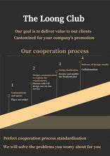 Load image into Gallery viewer, The Loong Club print ad poster design and production, modeling agency product design, logo design, advertising campaign graphics design and production