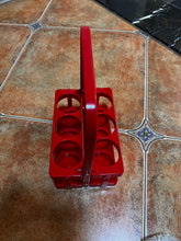 Load image into Gallery viewer, Portrpe portable bottle basket, ktv wine rack, plastic carrying basket, collapsible wine rack, portable bottle rack, portable frame 6 bottle bottle holder