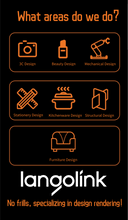 Load image into Gallery viewer, langolink industrial product design, professional product development design, modeling and rendering production, 3D animation 3d rendering production