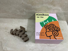 Load image into Gallery viewer, Kimikoo French Girl Scratch Clip, Frosted Matte Hair Clip in Morandi, White Wave Back of Head Scratch Clip, Shark Clip