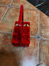 Load image into Gallery viewer, Portrpe portable bottle basket, ktv wine rack, plastic carrying basket, collapsible wine rack, portable bottle rack, portable frame 6 bottle bottle holder