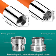 Load image into Gallery viewer, NEVANO Universal Faucet Extension Tube 20cm (5.87inch), 360°Free Rotation Splash Proof Silicone Non-Toxic Tube with Thread Linker