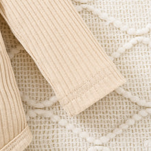 Load image into Gallery viewer, TIGELUKEY Baby Girl Clothes Newborn Long Sleeve Ruffle Romper Short Jeans Pants Leporad Headband Infant Outfits