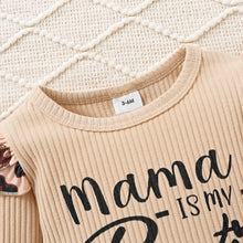 Load image into Gallery viewer, TIGELUKEY Baby Girl Clothes Newborn Long Sleeve Ruffle Romper Short Jeans Pants Leporad Headband Infant Outfits