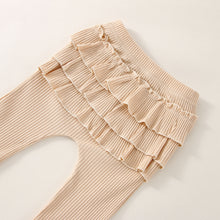 Load image into Gallery viewer, LUCKBBLO Baby Girl Clothes Outfit Infant Outifts Fall Winter Outfits 3pc Rib Frill Long Sleeve Romper Pant Set 0-24 Months