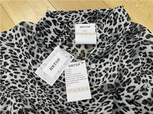 Load image into Gallery viewer, HKTOP Blouse Jacket, Fall Long Sleeve Top, Leopard Print Shirt
