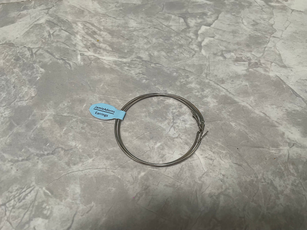 JamieAdorns Earrings, Sterling Silver Hoop Earrings, Fashion Large Hoop Earrings, Premium Feeling Circle Vegan Hoop Earrings