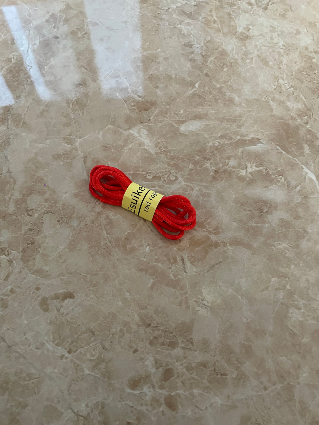 Esuikelut red rope, diy handmade material rope, jade rope, Chinese knot braided rope, bracelet rope, braided rope line
