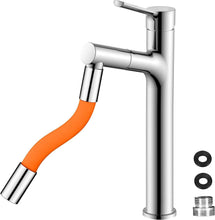 Load image into Gallery viewer, NEVANO Universal Faucet Extension Tube 20cm (5.87inch), 360°Free Rotation Splash Proof Silicone Non-Toxic Tube with Thread Linker

