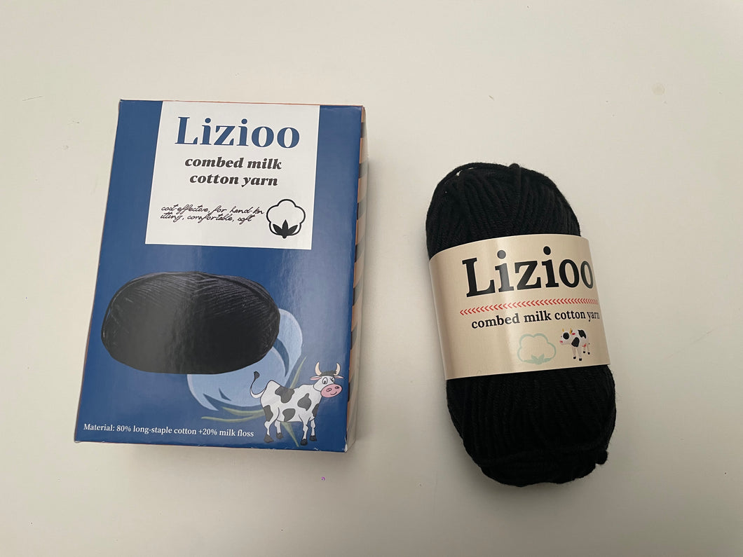 Lizioo Milk Cotton Yarn, Knitting Scarf Medium Chunky Ball, Blanket Crochet Adventure, Wool Hand Knitting Materials