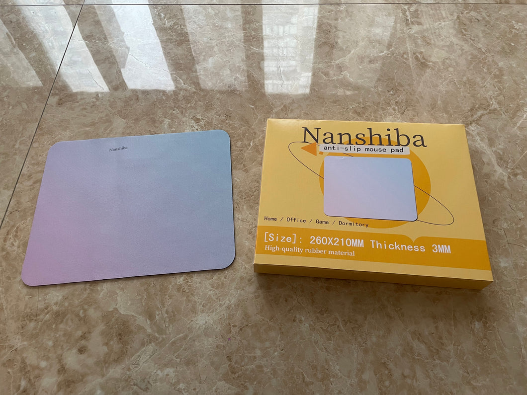 Nanshiba Solid Color Mouse Pad, Mouse Wrist Pad, Gradient Laptop Keyboard Pad