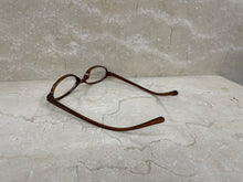 Load image into Gallery viewer, IEYELUUK Eyeglasses, Japanese Brown Teal Eyeglasses, Vegan Wearable Eyeglasses, Oval Small Frame Eyeglasses
