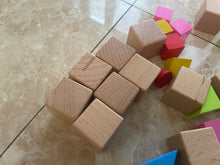 Load image into Gallery viewer, YONGJOY Early Learning Educational Large Wooden Blocks, Toy Blocks, Math Teaching Aids Square Toy Blocks Odorless
