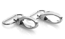 Load image into Gallery viewer, HI-BOOM Pack of 20 Metal 1 Inches Silvery Curved Lobster Clasps Swivel Trigger Clips Snap
