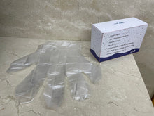 Load image into Gallery viewer, CTgoofy Disposable Plastic Gloves for General Use Disposable Food Prep Gloves - 100 Piece Plastic Food Safe Disposable Gloves, Food Handling, Transparent, One Size Fits Most (100 PCS）
