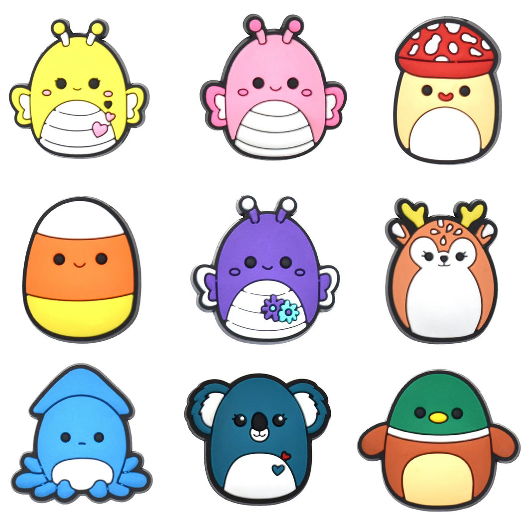 keshiyi Lovely and Cute Animal Cartoon Shoe Charms - Sandals Charms 33PCS , Light and Delicate, Easy to Install for Kids and Adults