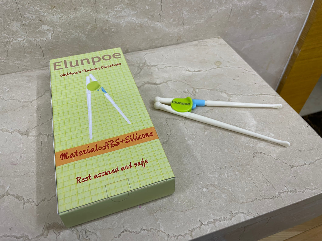 Elunpoe Children's Japanese Learning Chopsticks, Children's Training Chopsticks, Learning Chopsticks with Auto-Rebound for Kids 1-6 years old