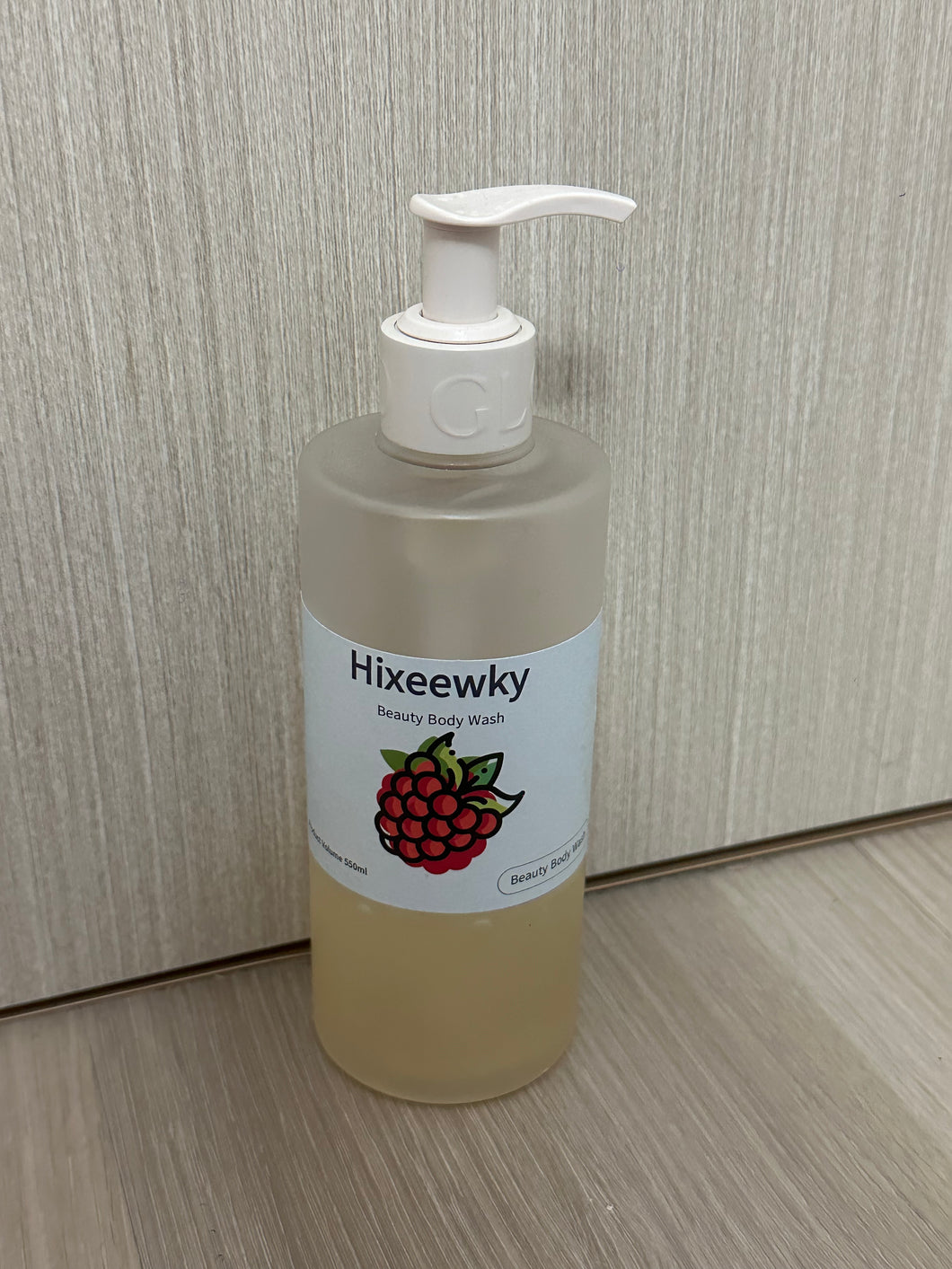 Hixeewky Shower Gel, Botanical Raspberry Shower Gel, Moisturizing Fruity Shower Gel