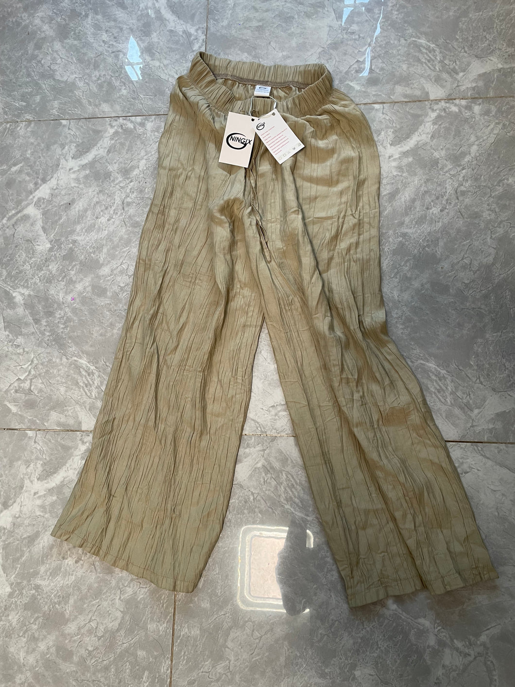 NINGLX casual pants, pants, summer fresh pants, draped loose thin straight casual pants