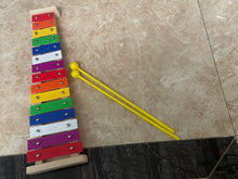 Load image into Gallery viewer, Jaotived Musical Xylophone, Musical Aluminum Plate, Musical Early Learning Hand Knocker, Children&#39;s Musical Toys, Bell Harp, Xylophone
