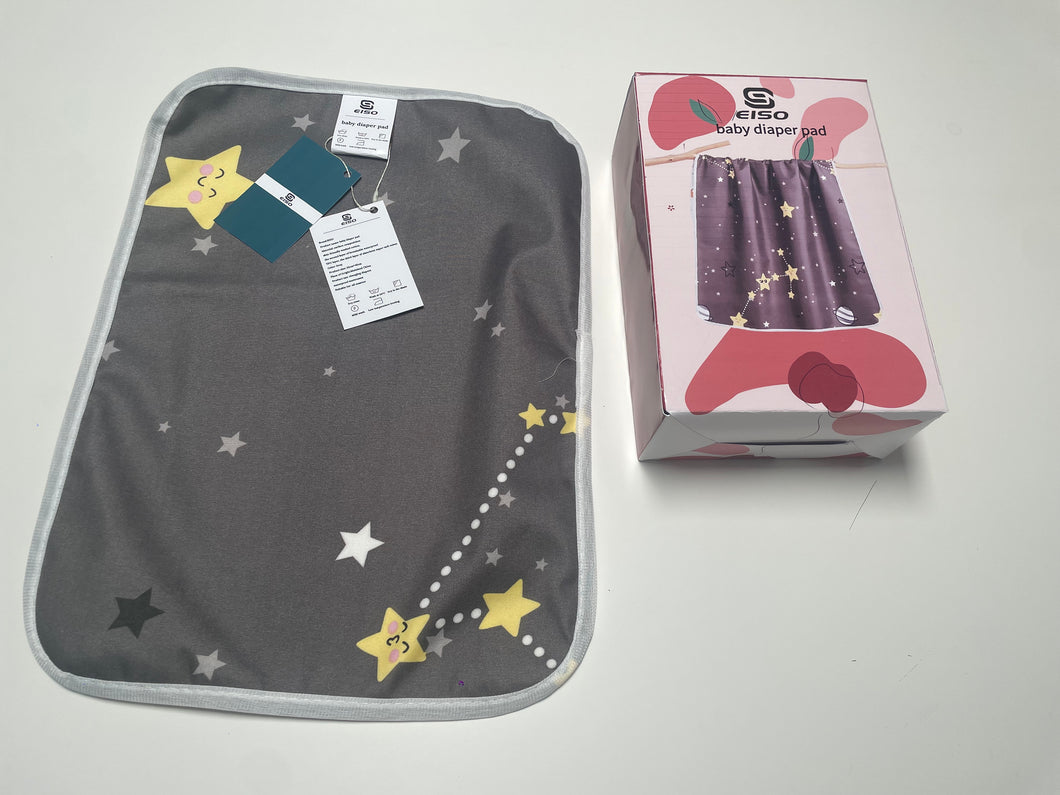 EISO diaper pads, children's diaper changing sheets, baby diaper pads waterproof breathable washable, cotton newborn leak-proof pads