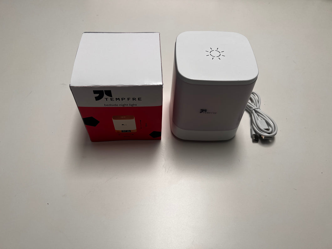 TEMPFRE Bedside Night Light,Night Light,Bedroom Sleeping Lamp Premium Sense Table Lamp,Rechargeable Touch Eye Care Lamps