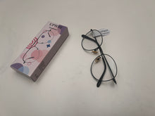 Load image into Gallery viewer, UPWAY eyeglasses, black frame premium sense large frame anti-blue light glasses, can be equipped with prescription eyeglasses, women&#39;s tide premium sense show face small black frame eyeglasses
