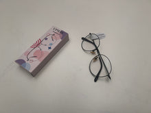 Load image into Gallery viewer, UPWAY eyeglasses, black frame premium sense large frame anti-blue light glasses, can be equipped with prescription eyeglasses, women&#39;s tide premium sense show face small black frame eyeglasses
