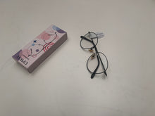 Load image into Gallery viewer, UPWAY eyeglasses, black frame premium sense large frame anti-blue light glasses, can be equipped with prescription eyeglasses, women&#39;s tide premium sense show face small black frame eyeglasses
