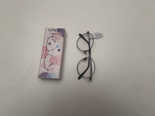 Load image into Gallery viewer, UPWAY eyeglasses, black frame premium sense large frame anti-blue light glasses, can be equipped with prescription eyeglasses, women&#39;s tide premium sense show face small black frame eyeglasses
