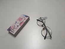 Load image into Gallery viewer, UPWAY eyeglasses, black frame premium sense large frame anti-blue light glasses, can be equipped with prescription eyeglasses, women&#39;s tide premium sense show face small black frame eyeglasses

