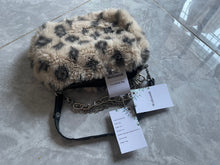 Load image into Gallery viewer, Wolizandi Plush Cute Shoulder Crossbody Bag, Tote and Crossbody Bags, Leopard Print Fashion Bags

