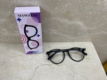 Load image into Gallery viewer, MANGLUKE tortoiseshell color eyeglasses frames, ultra-light vegan round face wearable frames, eyeglasses frames with prescription
