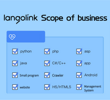 Load image into Gallery viewer, langolink computer design java program development, custom VUE front-end, python code software, PHP project generation
