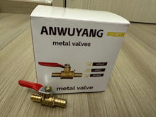 Load image into Gallery viewer, ANWUYANG truck drenchers, metal valves, thickened faucet car bleeder valve, tank bleeder valve, hand washing switch drain ball valve
