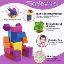 Load image into Gallery viewer, Vexolite Magnetic Building Blocks, Magnetic Blocks Multi-Color, Preschool STEM Educational Magnet Toys
