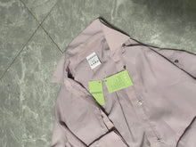 Load image into Gallery viewer, KSIEPOYE shirt, taro purple shirt, spring and summer solid color mid-length shirt, loose and comfortable long sleeve shirt
