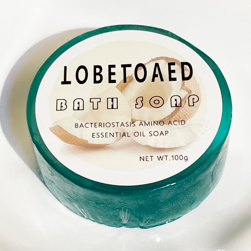LOBETOAED Bacteriostasis Amino Acid Essential Oil Soap - Bath Soap for Bacteriostat, Dark Spots & Hyperpigmentation with Coconut & Palm Oil - 100g Single Bar