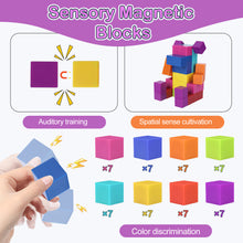 Load image into Gallery viewer, Vexolite Magnetic Building Blocks, Magnetic Blocks Multi-Color, Preschool STEM Educational Magnet Toys
