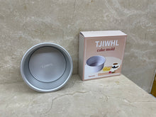 Load image into Gallery viewer, TJIWHL Baking 4 inch Cake Mould, Anodized Heightened Round Live Bottom Cake Mould, Chiffon Cake Mould, Non-Stick
