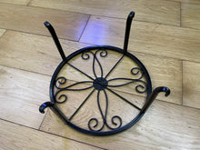 Load image into Gallery viewer, ZENTAVO iron flower rack, potted plants home balcony flower rack, living room flower pot base, green plants stand
