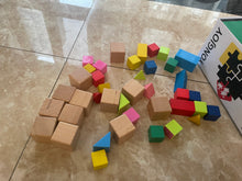 Load image into Gallery viewer, YONGJOY Early Learning Educational Large Wooden Blocks, Toy Blocks, Math Teaching Aids Square Toy Blocks Odorless
